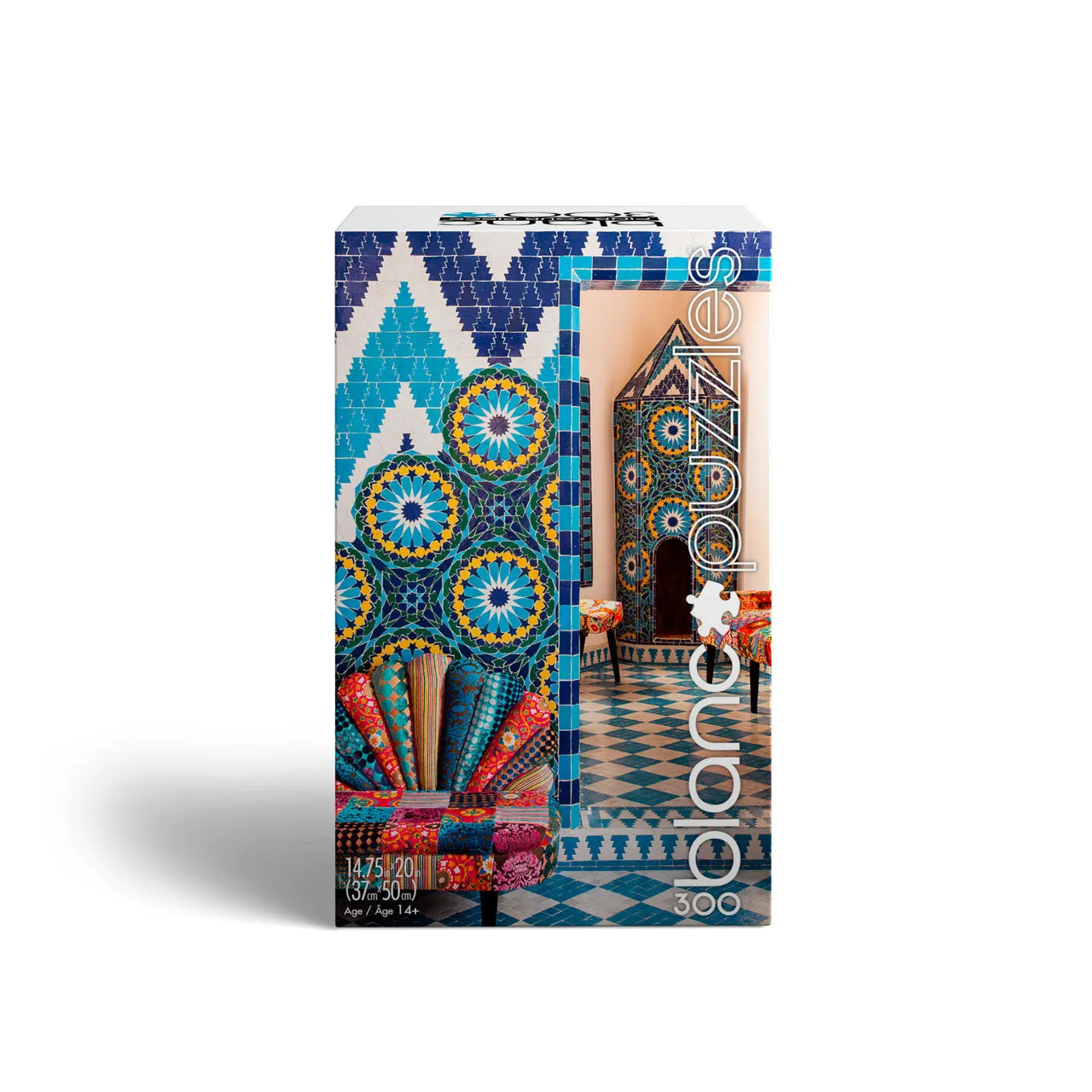 Blanc Moroccan Tiles puslespil 300 brikker flisemønster