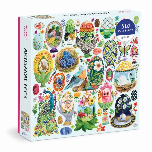 Galison Artisanal Eggs puslespil 500 brikker påskeæg