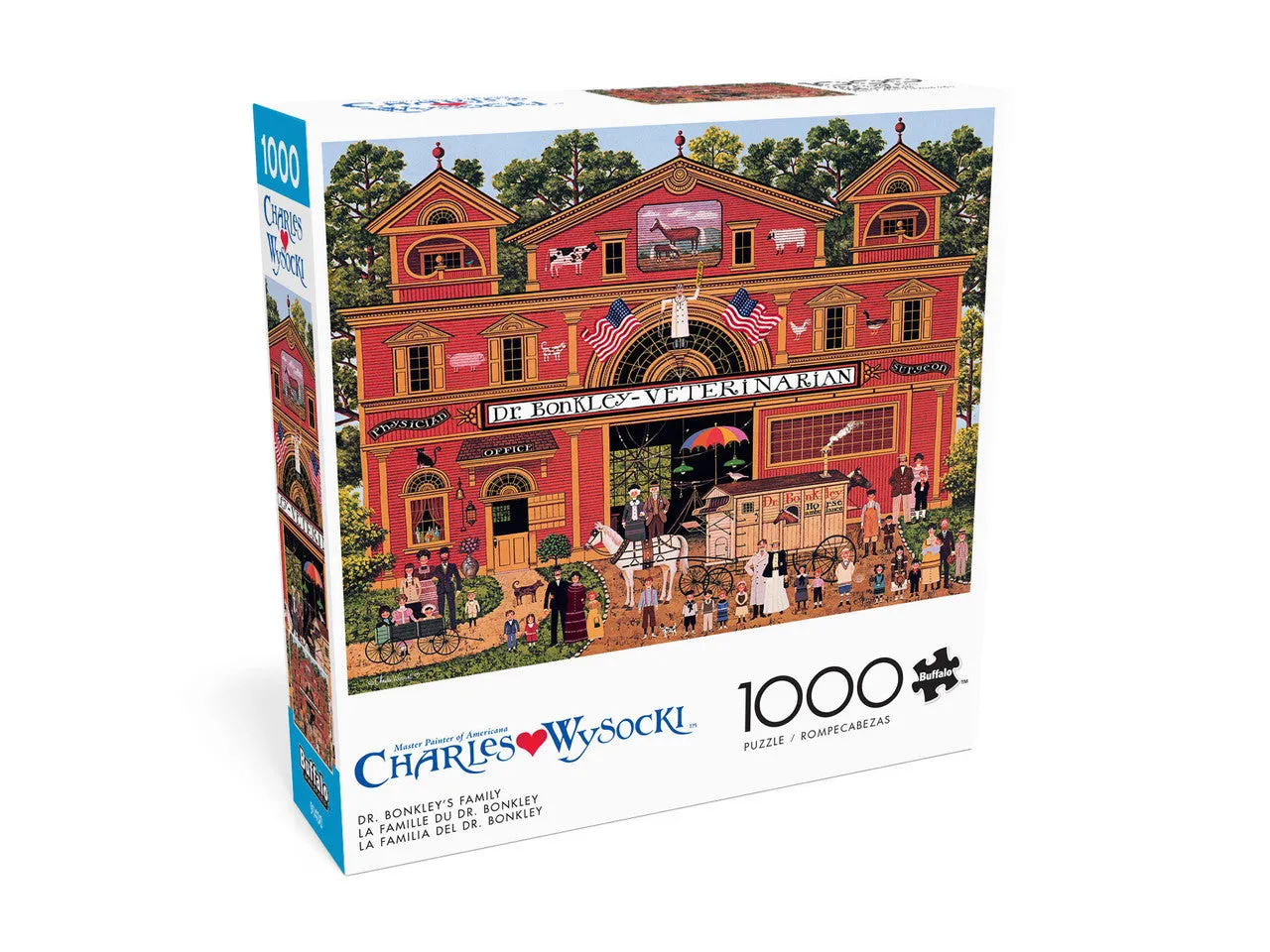 Buffalo Games Charles Wysocki Dr. Bonkley puslespil 1000 brikker gård