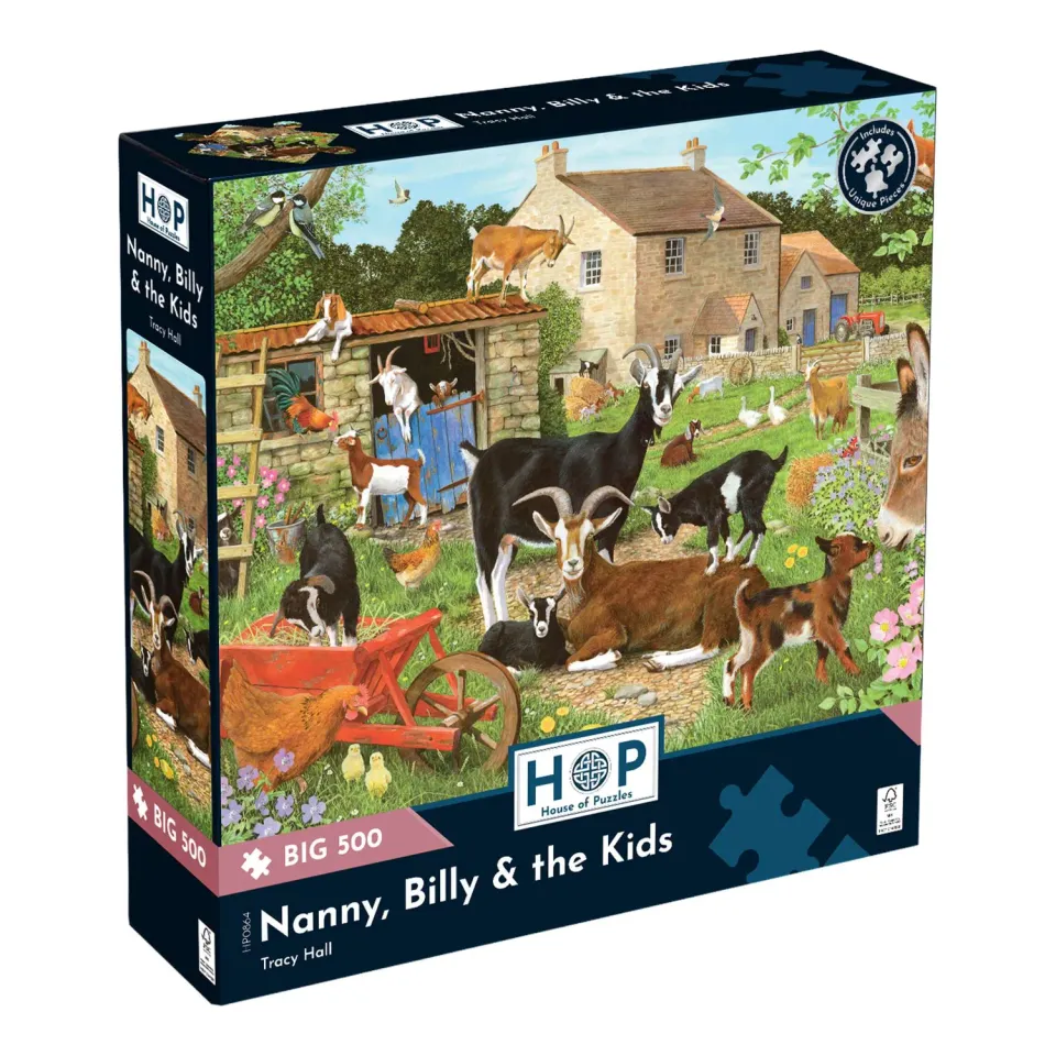 House of Puzzles BIG Nanny Billy Kids 500 puslespil geder