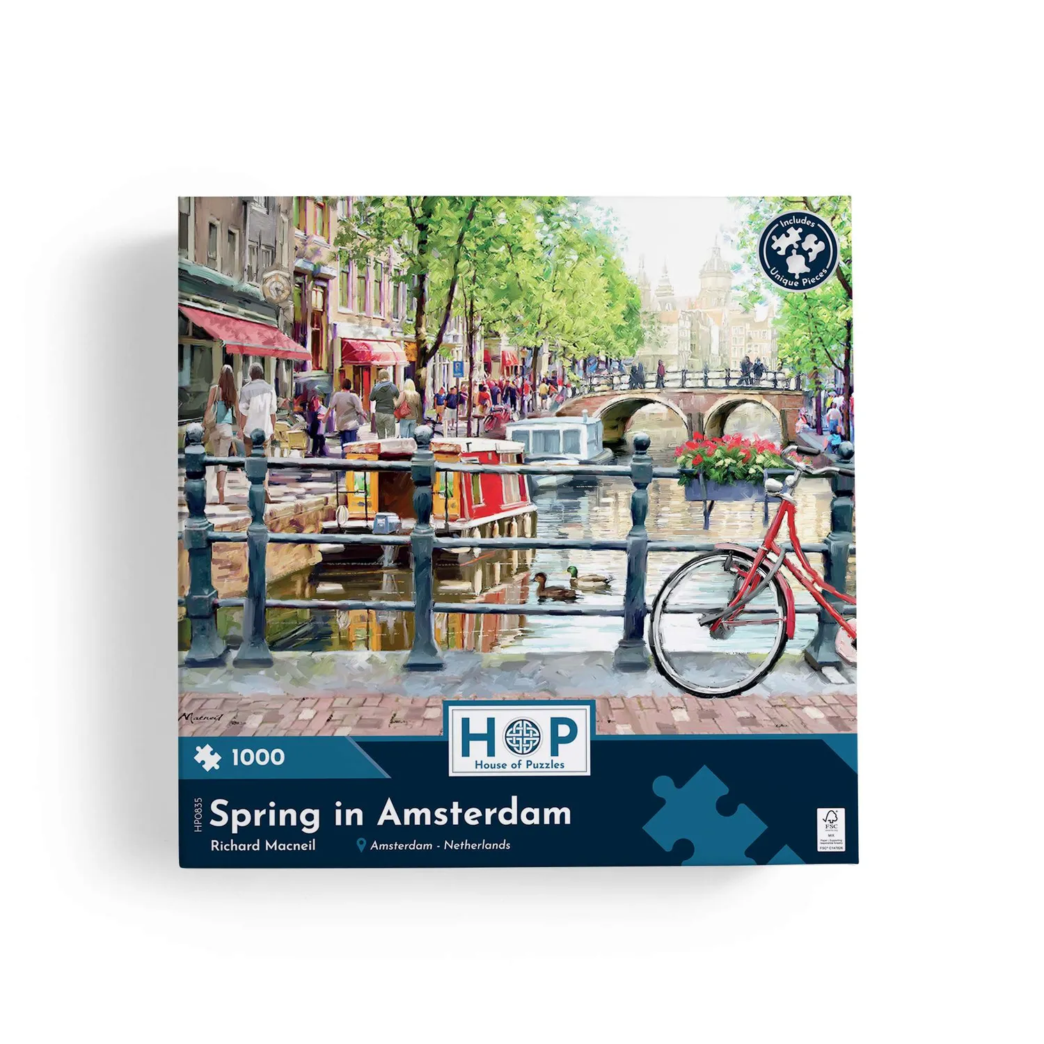 House of Puzzles Spring in Amsterdam puslespil 1000 brikker