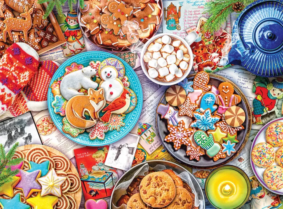 Buffalo Games Aimee Stewart Cookies and Cocoa puslespil 1000 brikker jul