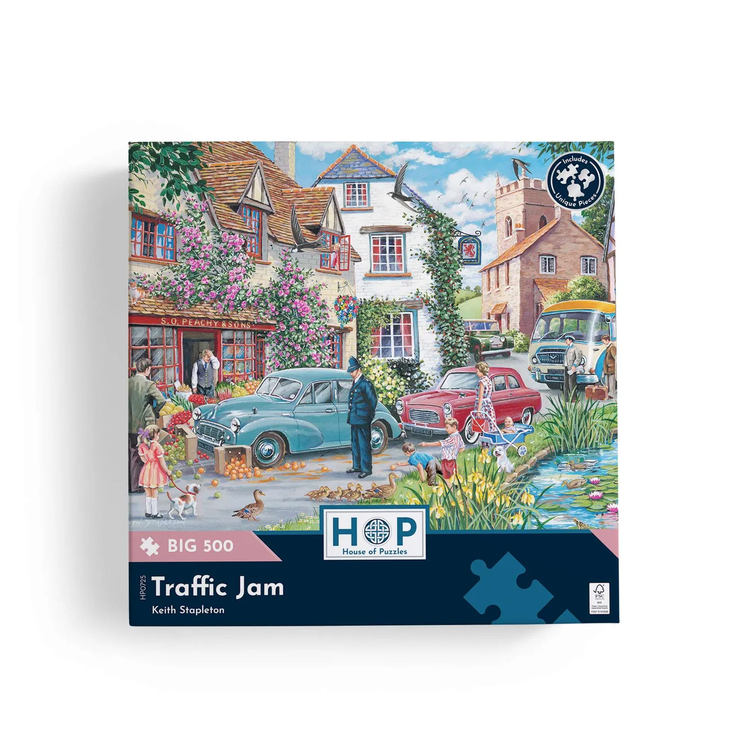 House of Puzzles BIG Traffic Jam puslespil 500 biler