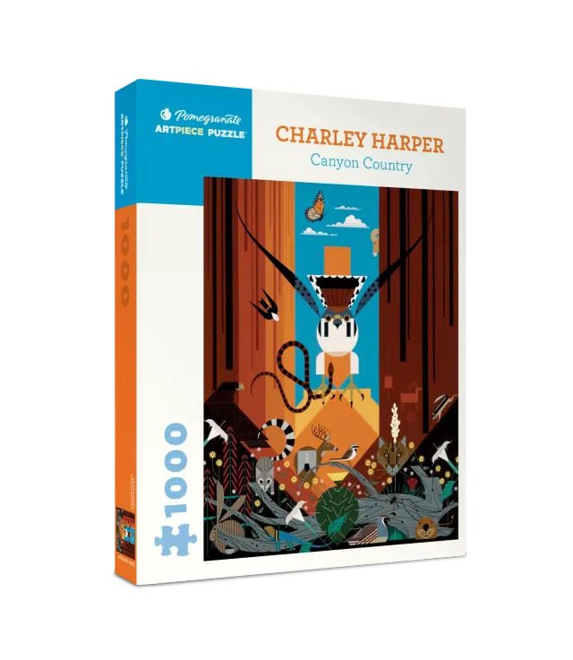 Pomegranate Charley Harper Canyon Country puslespil 1000 brikker