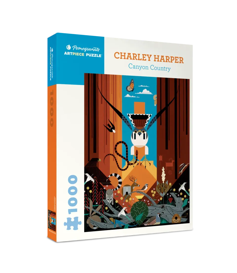 Pomegranate Charley Harper Canyon Country puslespil 1000 brikker