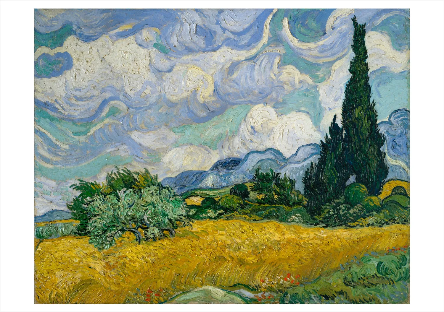 Pomegranate Van Gogh kortsæt 20 stk blomster landskaber
