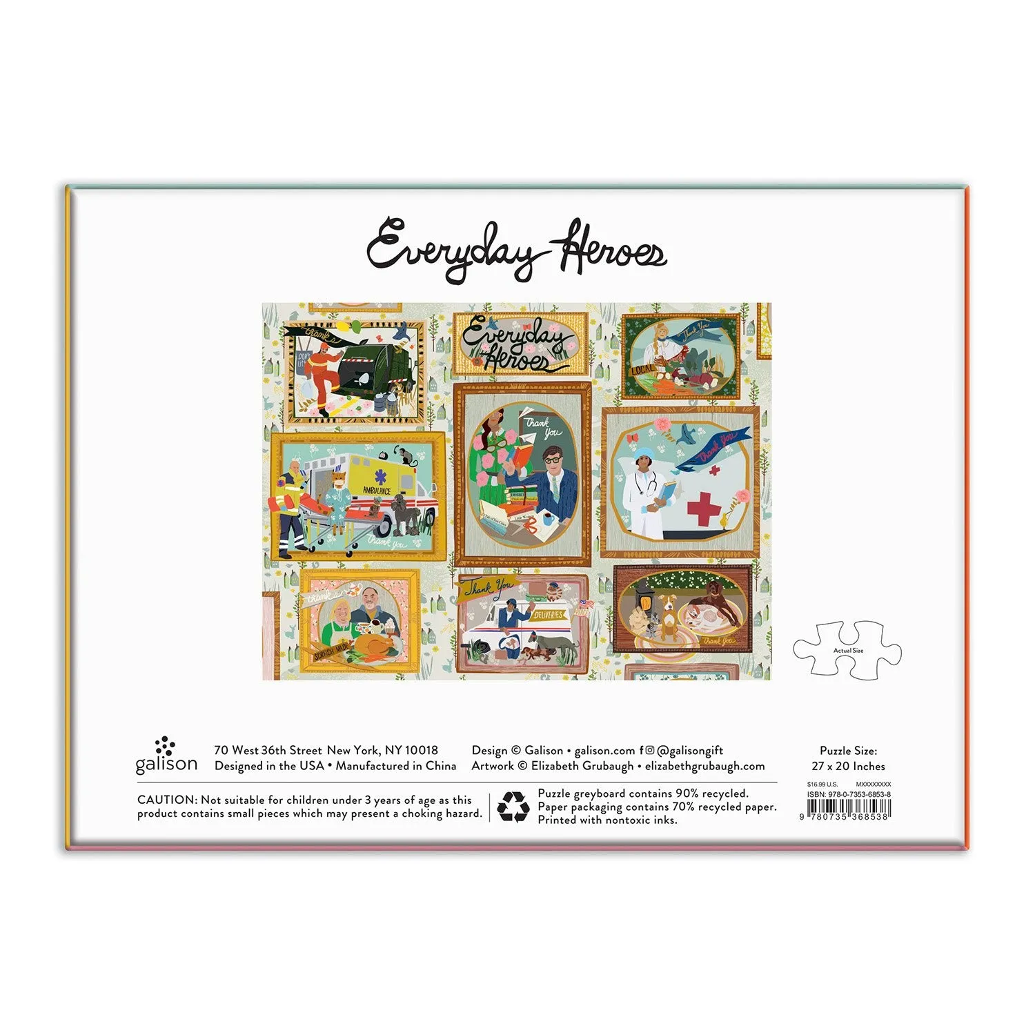 Good Puzzle Co. Everyday Heroes puslespil 1000 brikker