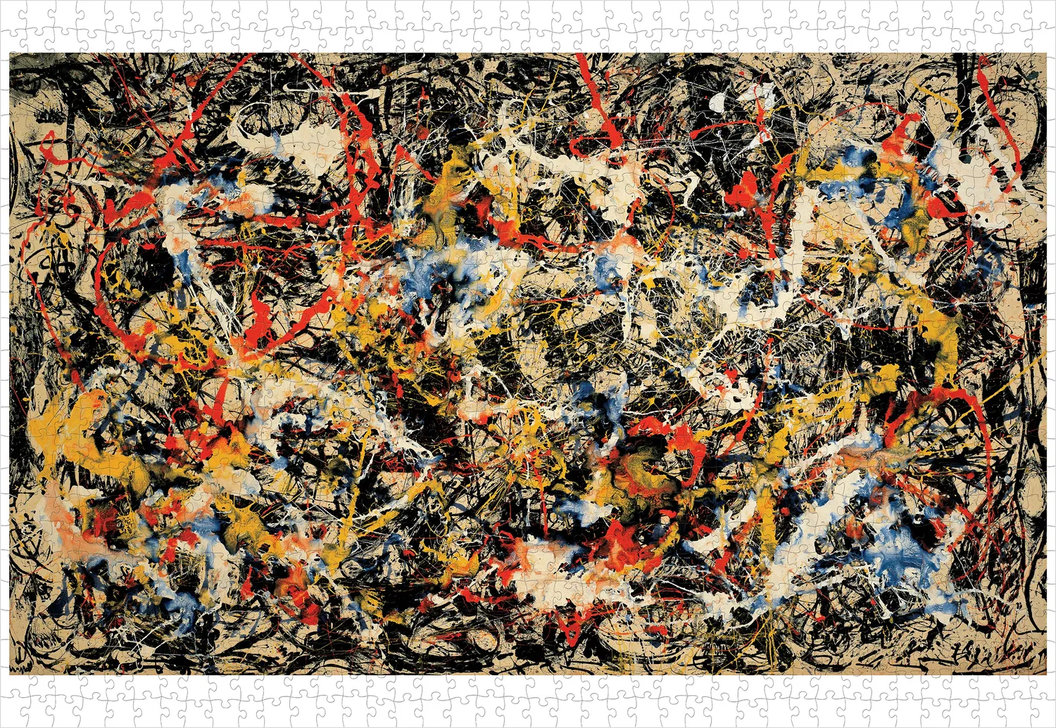 Pomegranate Jackson Pollock Convergence puslespil 1000 abstrakt