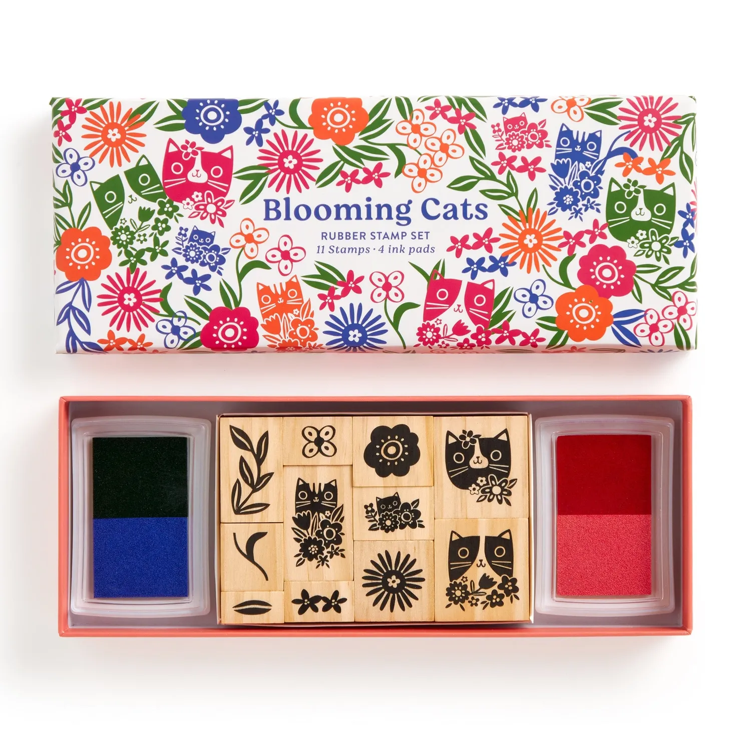 Good Puzzle Co. Blooming Cats stempelsæt katte 11 dele