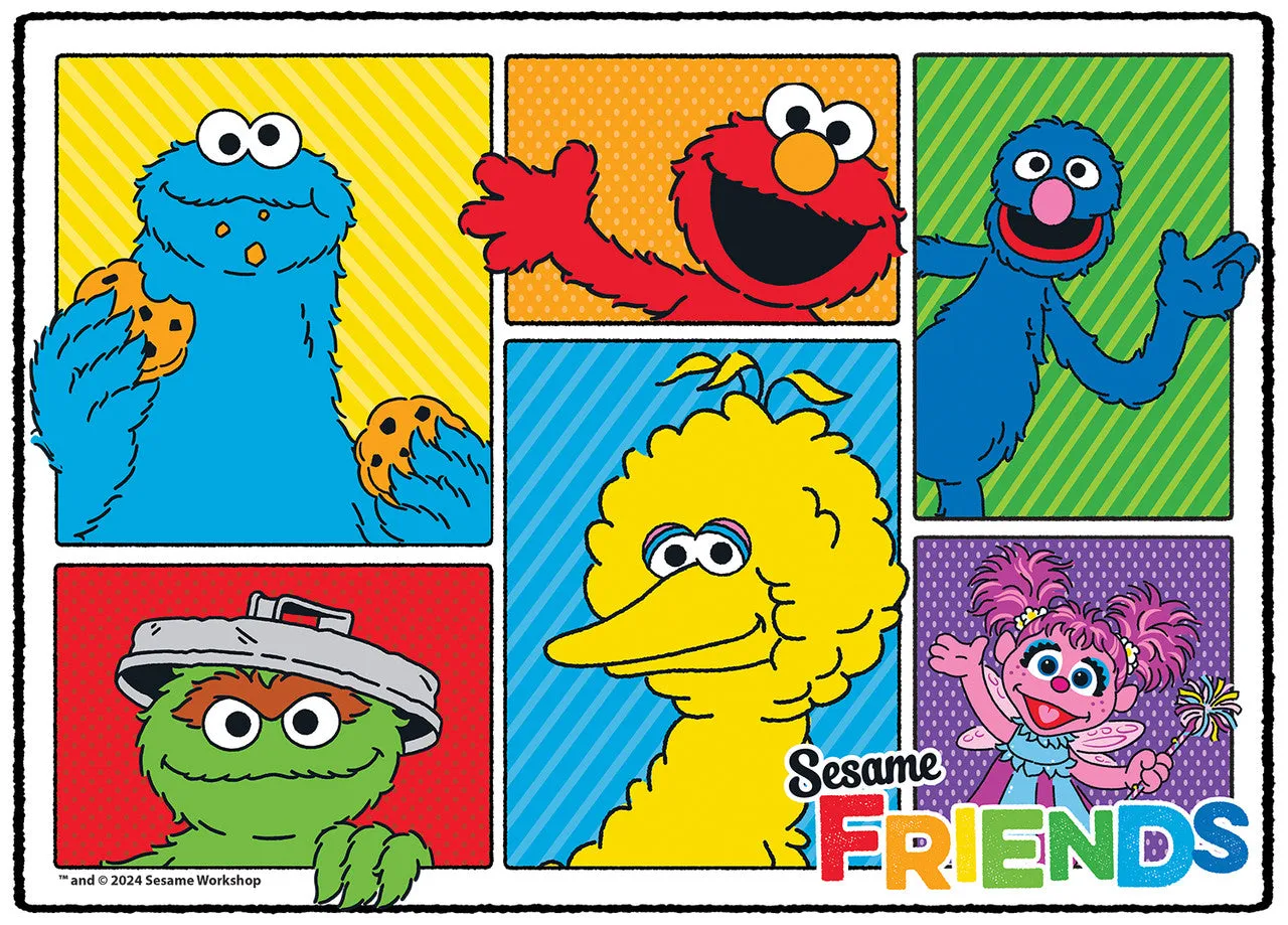 Buffalo Games Sesame Street børnepuslespil 4-pak 48-100 brikker