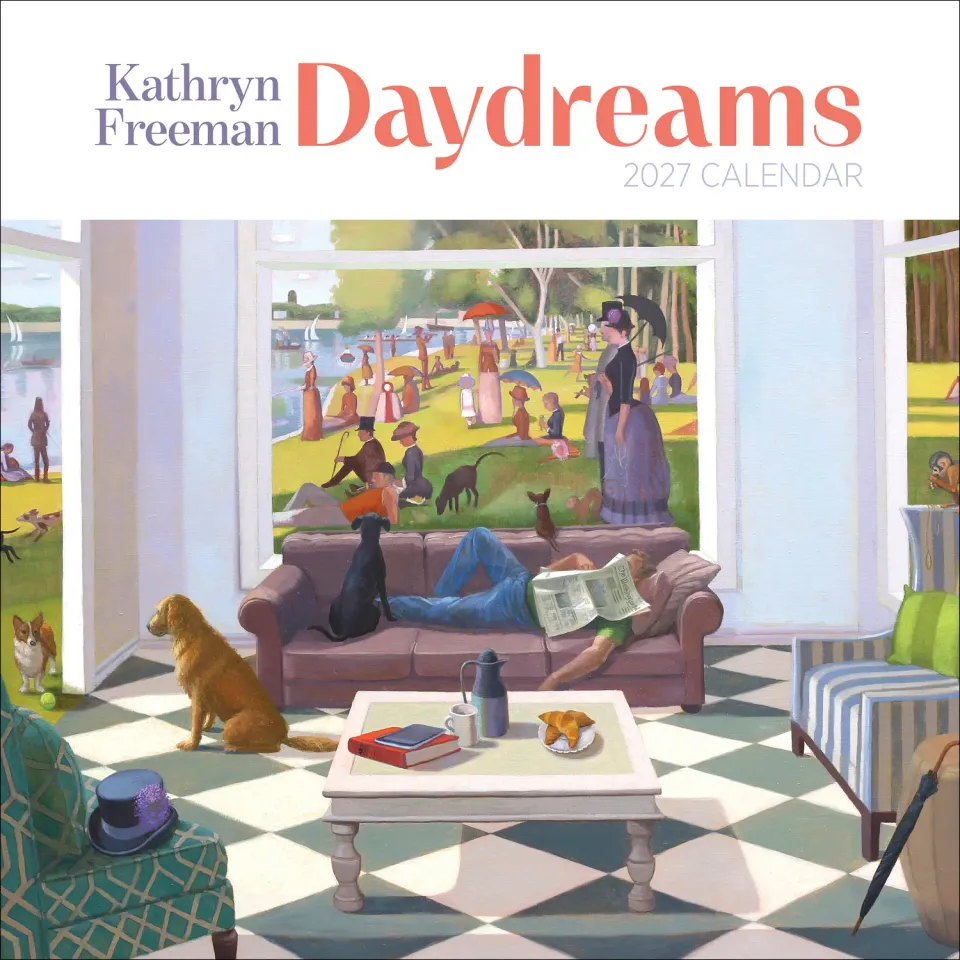 Pomegranate Freeman Daydreams vægkalender 2027 dyr
