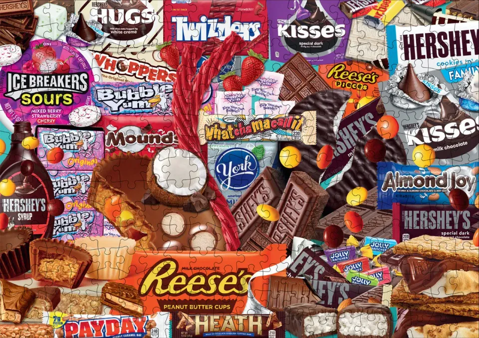 Buffalo Games Hershey Deluxe Collage puslespil 300 store brikker
