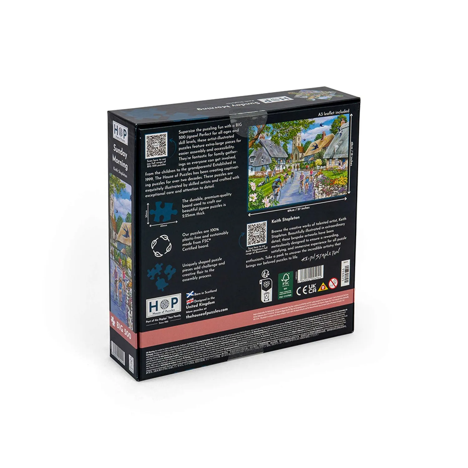 House of Puzzles Sunday Morning puslespil BIG 500 XL-brikker