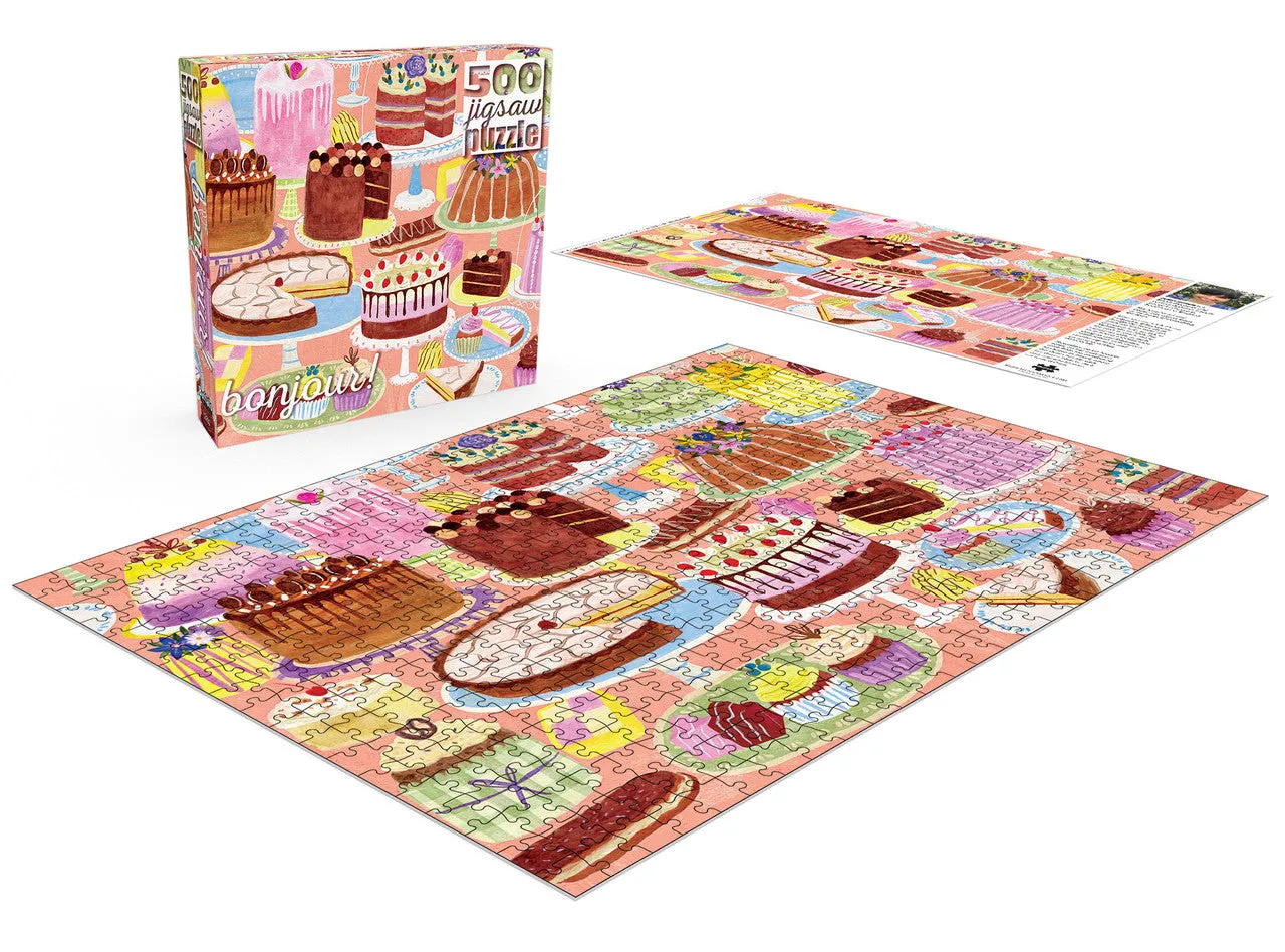 Buffalo Games Bonjour Cakes Galore puslespil 500 brikker kager