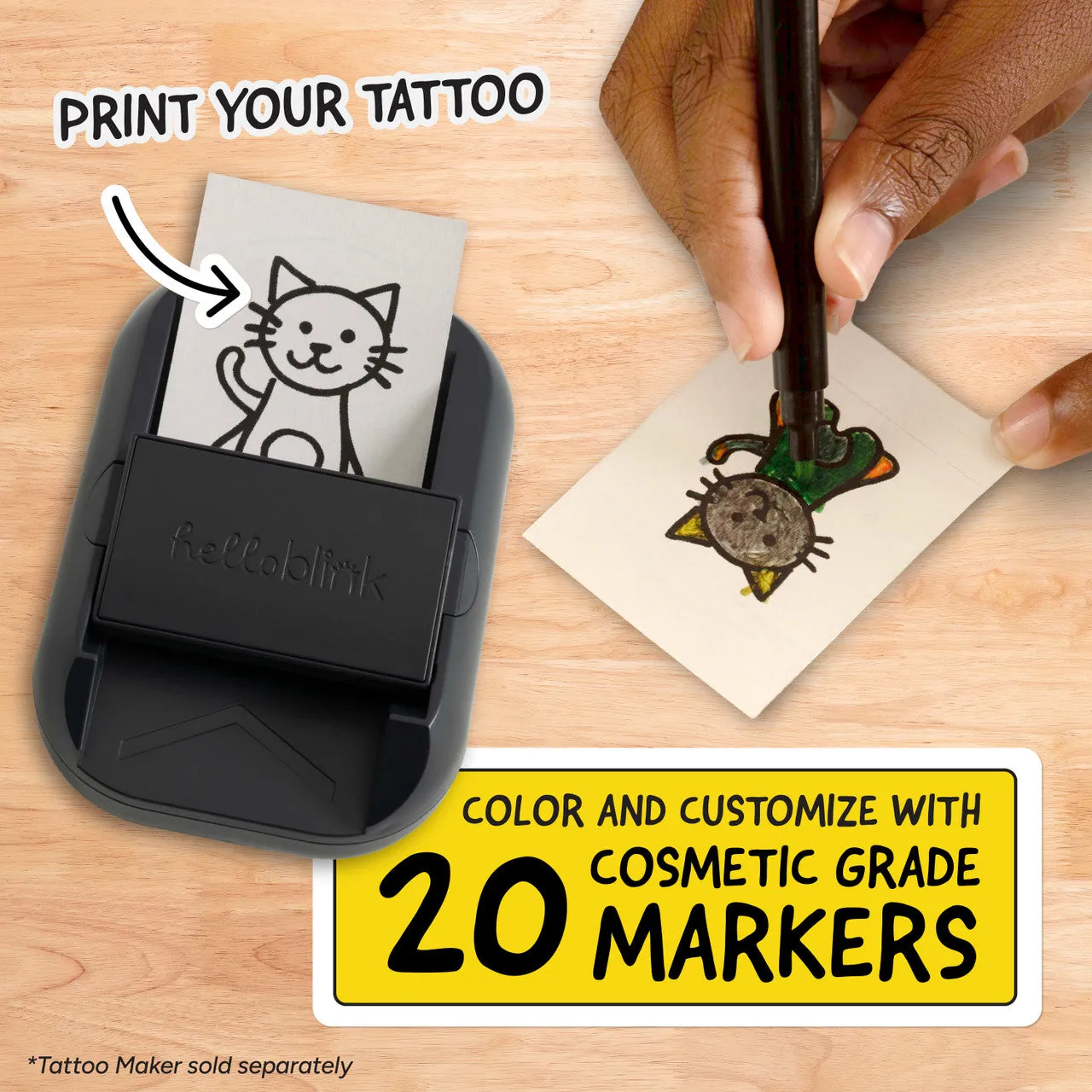 Ceaco Hello Blink Tattoo Maker tusser 20-pak