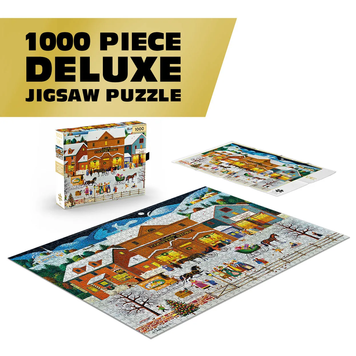 Buffalo Games Gold Cauldwell's Country Store puslespil 1000 brikker vinter