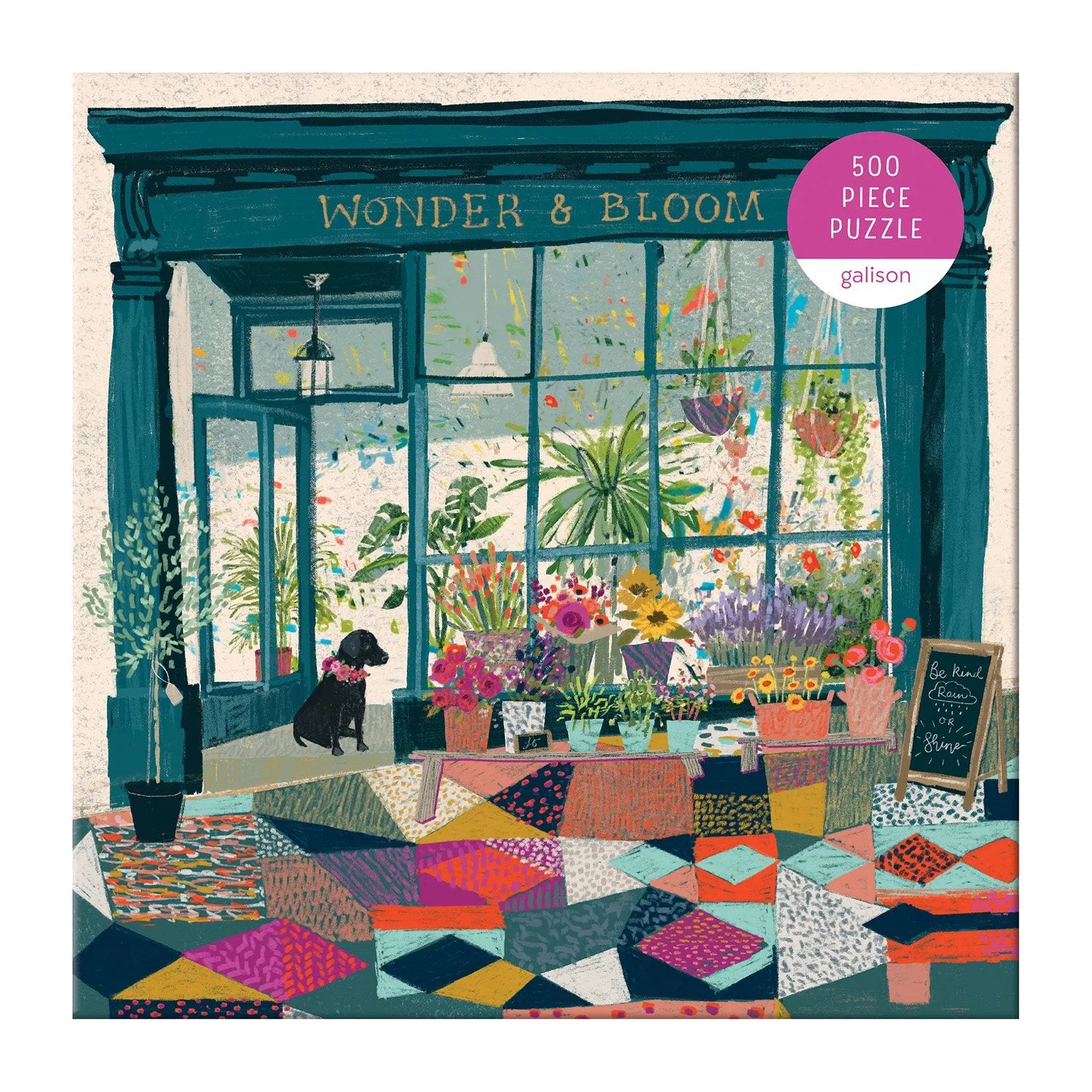Galison Ball Wonder Bloom puslespil 500 brikker plantebutik