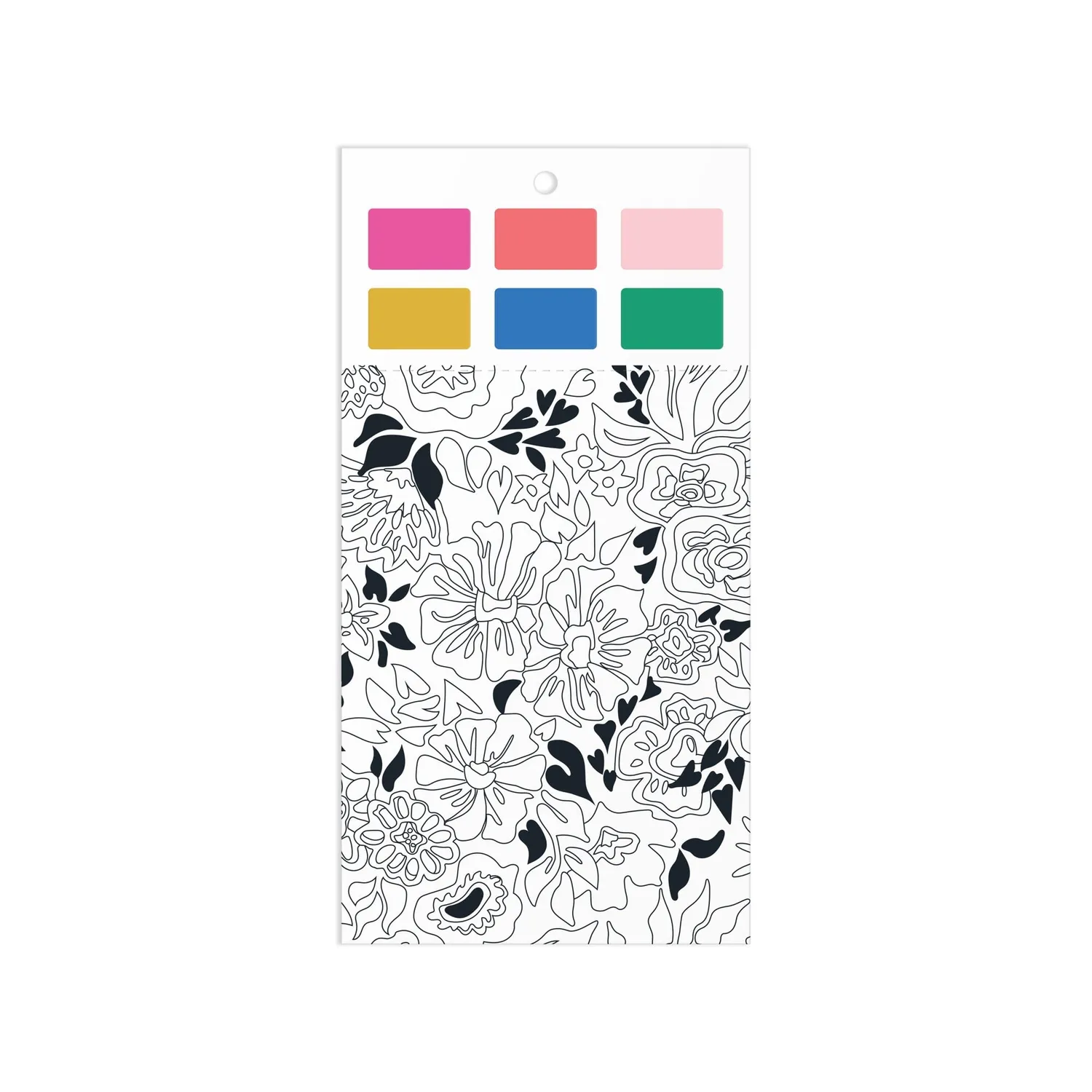 Galison Liberty malesæt 6 kort med blomstermotiv