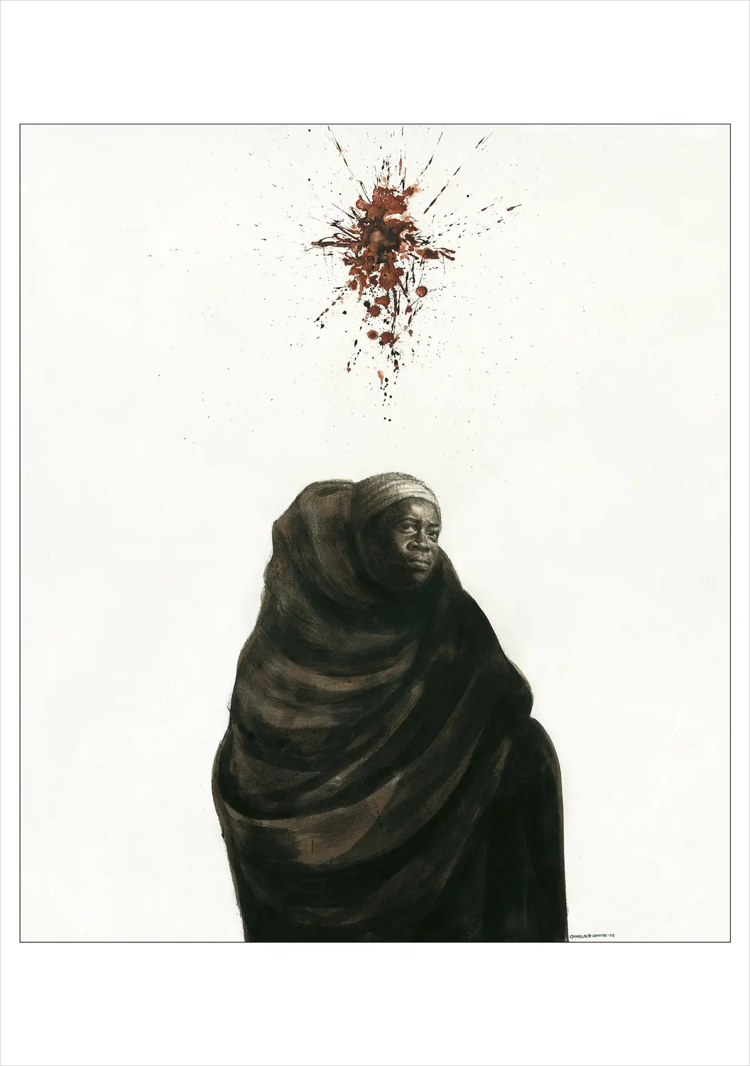 Pomegranate Charles White Strong Women kortæske 20 brevkort sort kunst