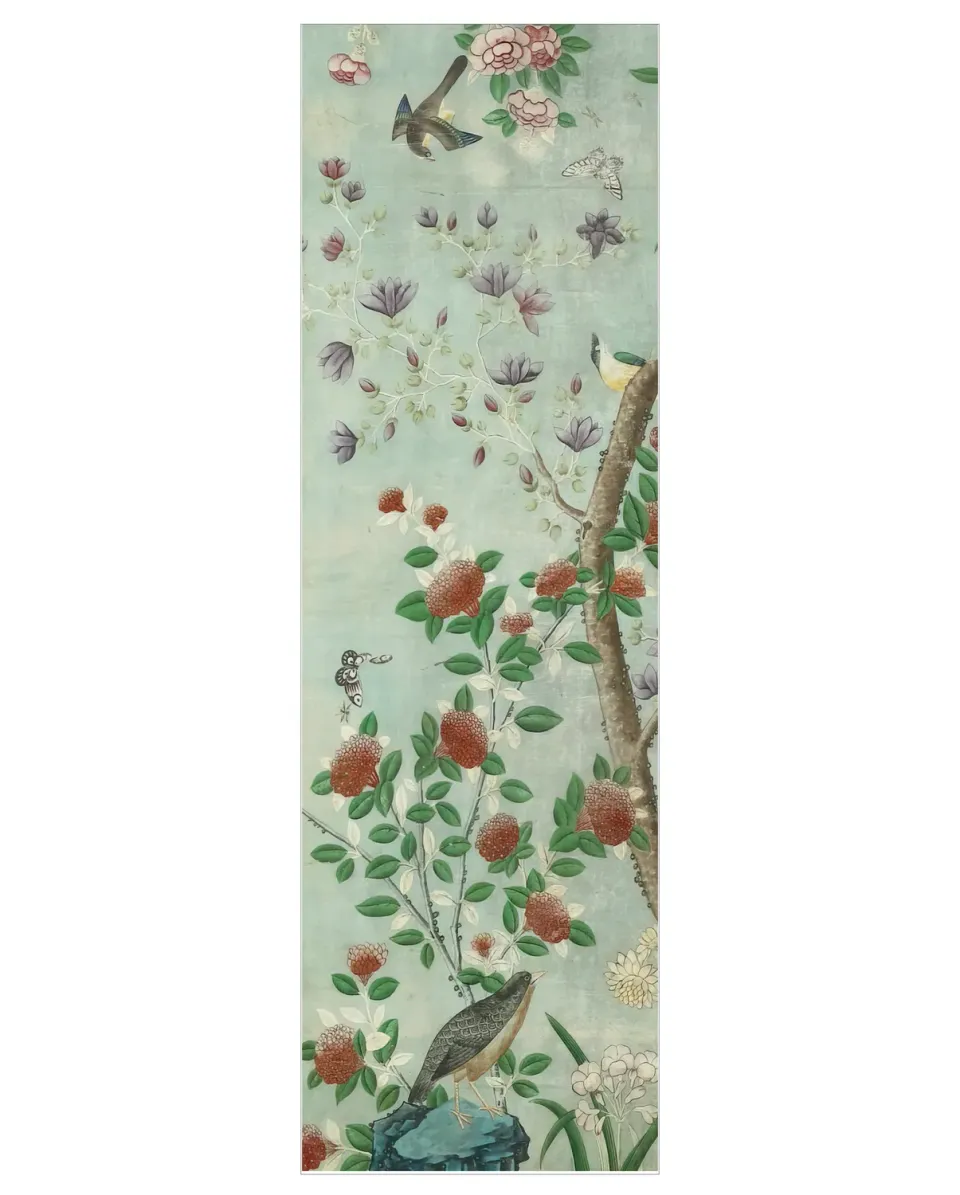 Pomegranate Birds and Flowers bogmærke fugle blomster