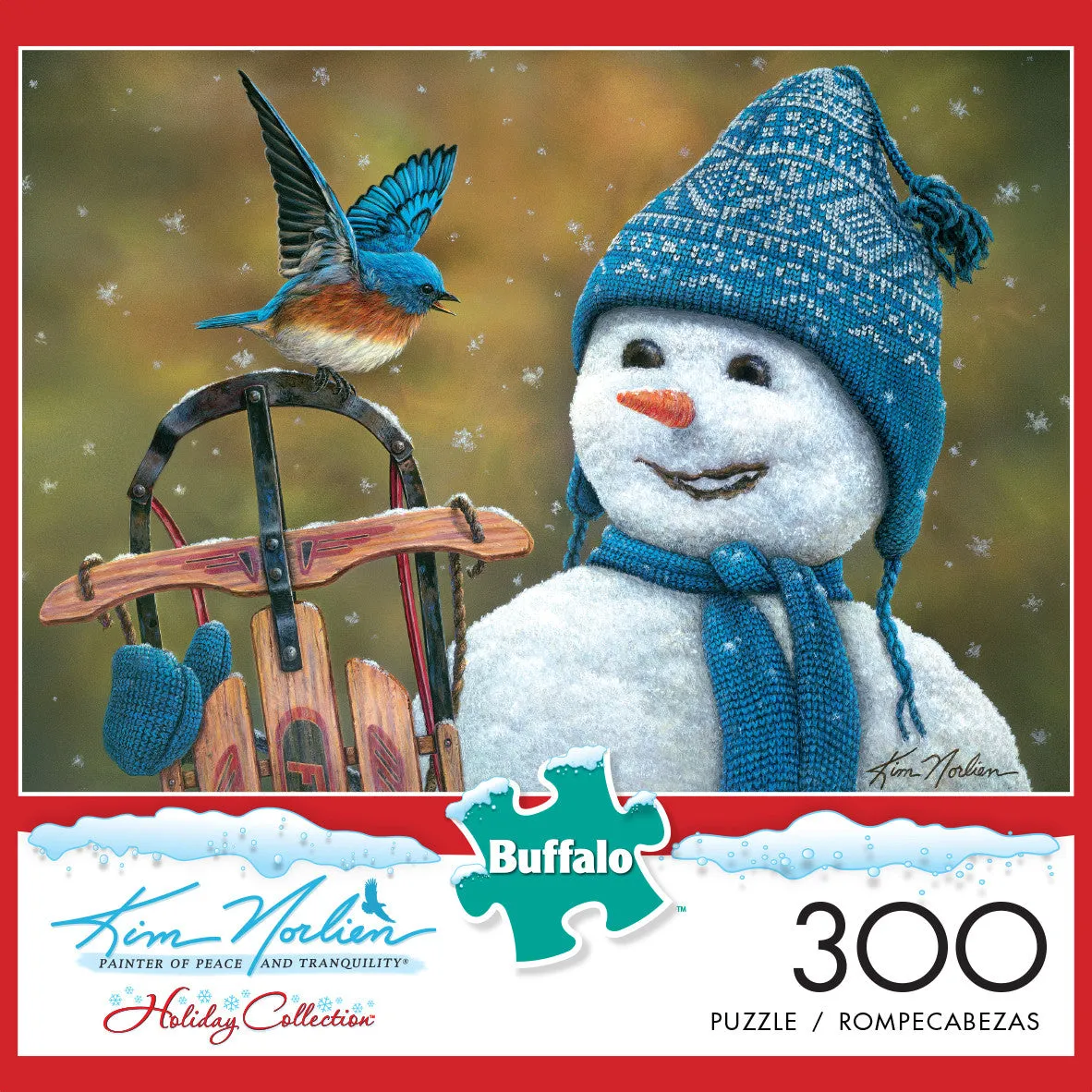 Buffalo Games Snow Brother puslespil 300 store brikker snemand