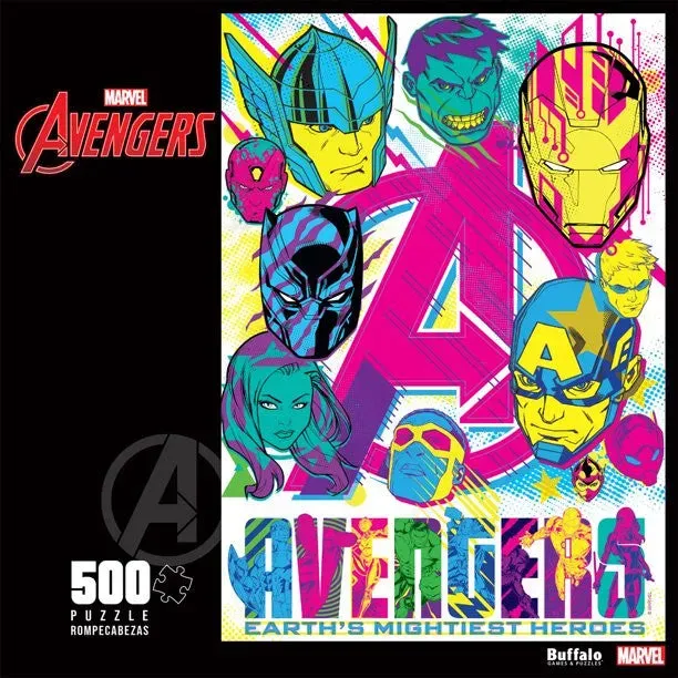 Buffalo Games Marvel Earths Mightiest puslespil 500 helte