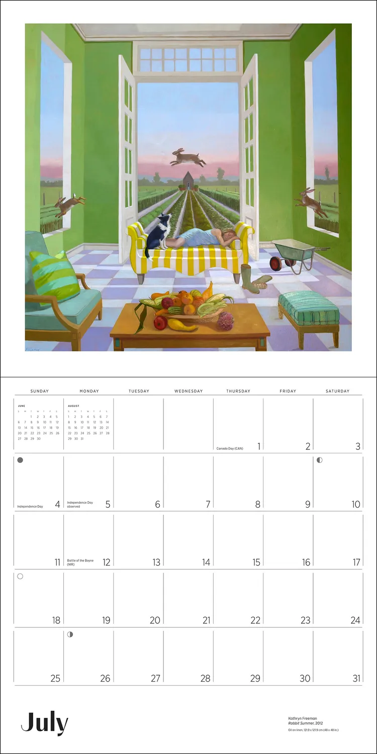 Pomegranate Freeman Daydreams vægkalender 2027 dyr