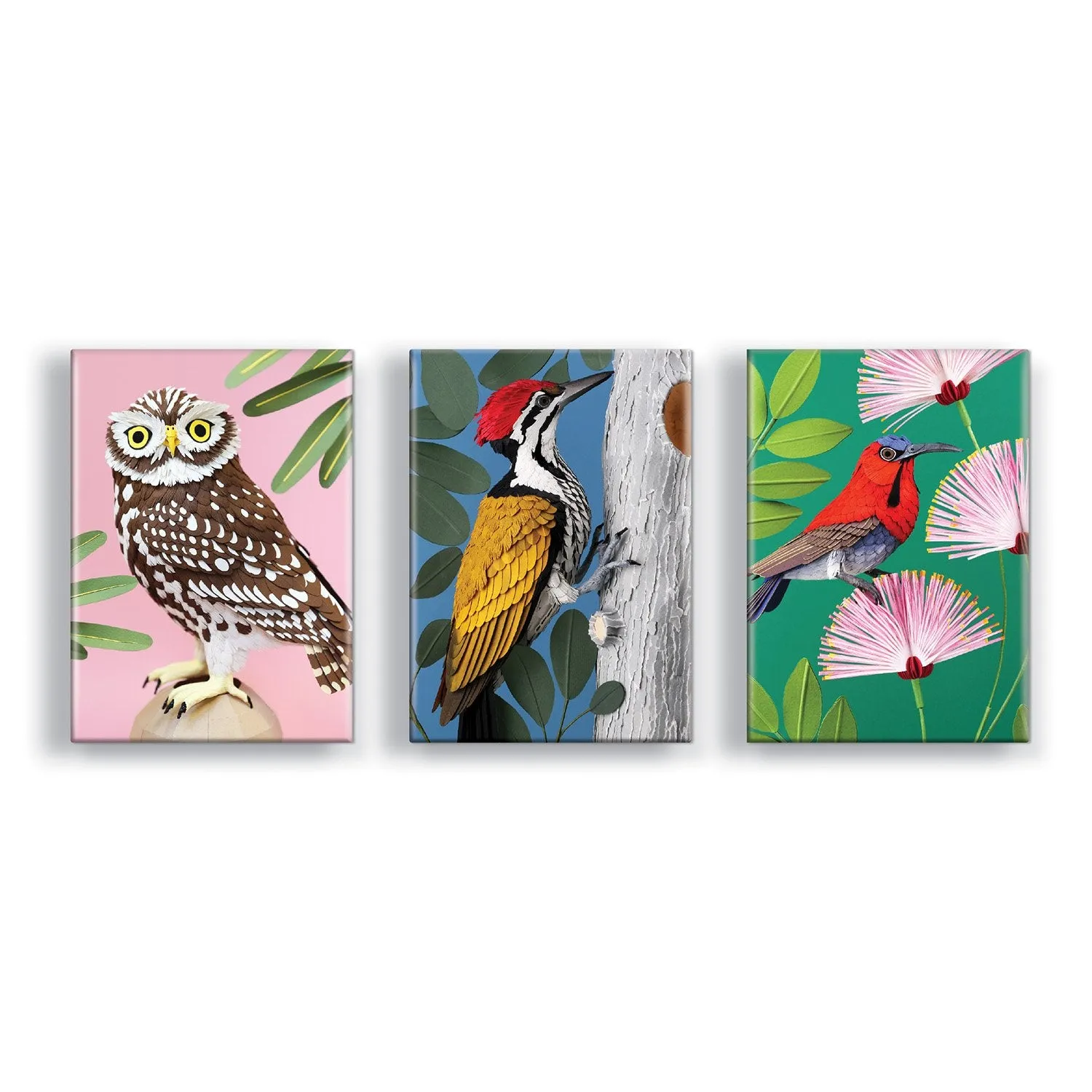 Good Puzzle Co. Birdtopia puslespil sæt 3x120 fugle
