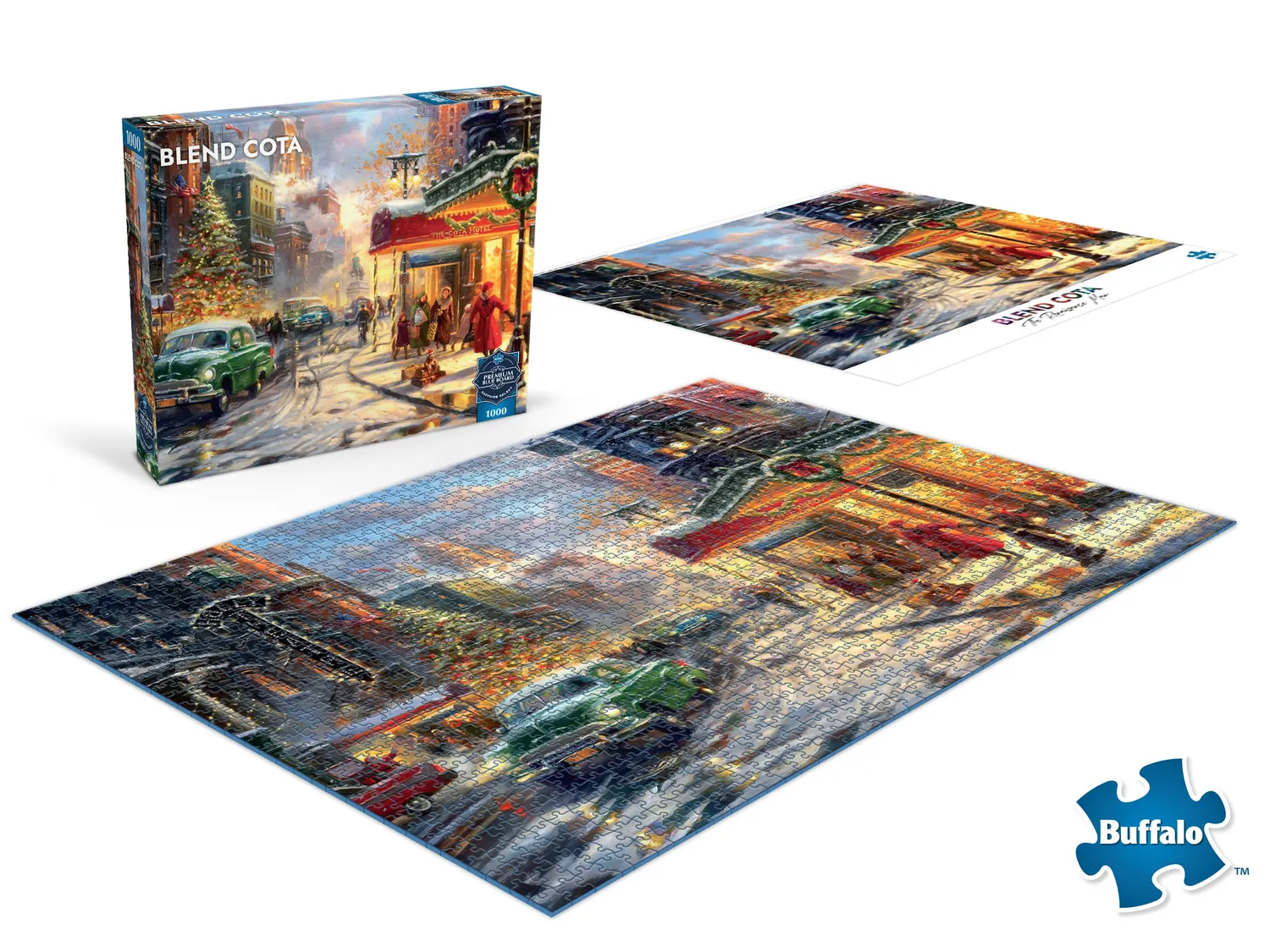 Buffalo Games Christmas Main Street puslespil 1000 brikker jul