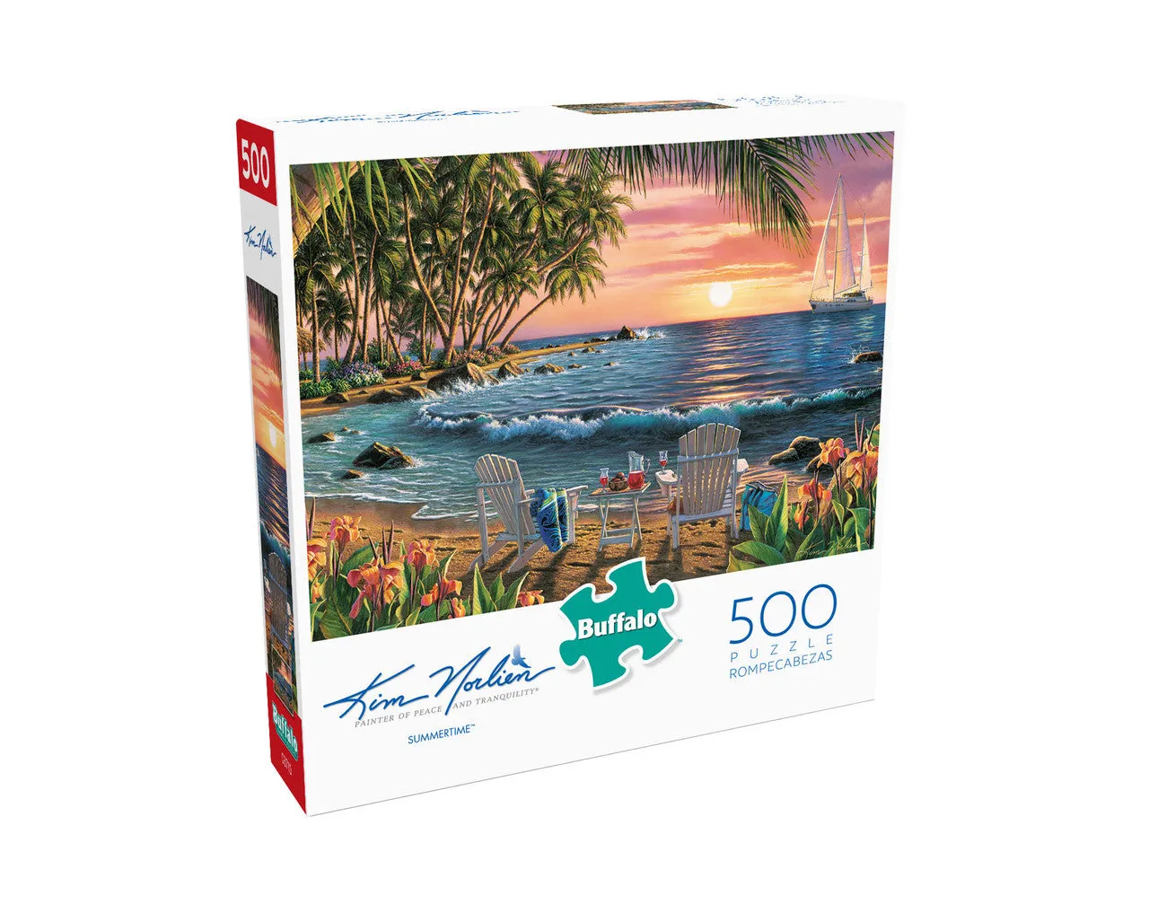 Buffalo Games Kim Norlien Summertime puslespil 500 brikker strand