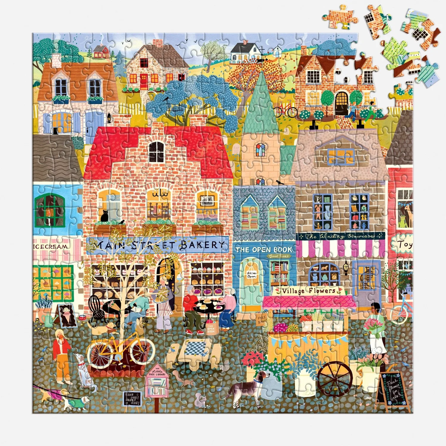 Galison Main Street Morning puslespil 300 brikker by