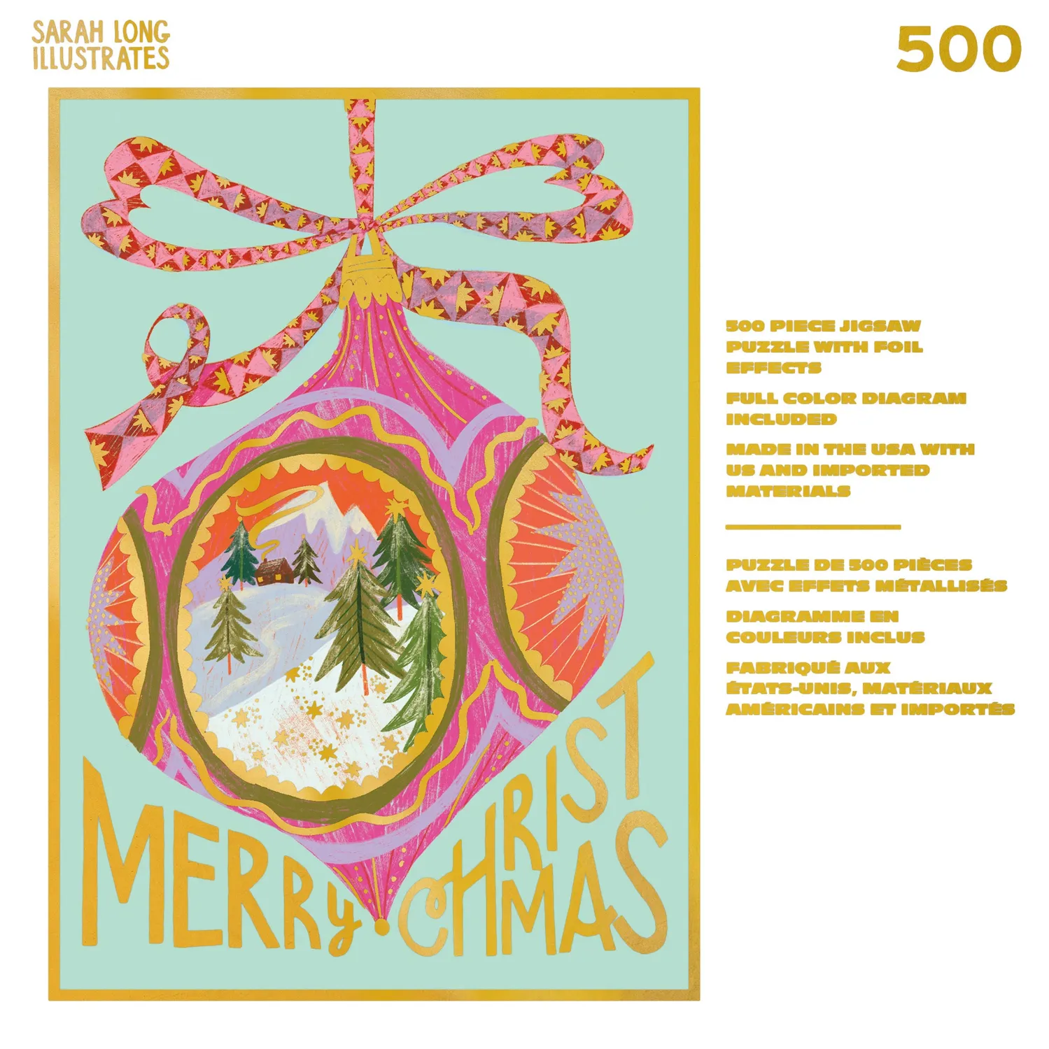 Buffalo Gold Christmas Bauble puslespil 500 brikker jul