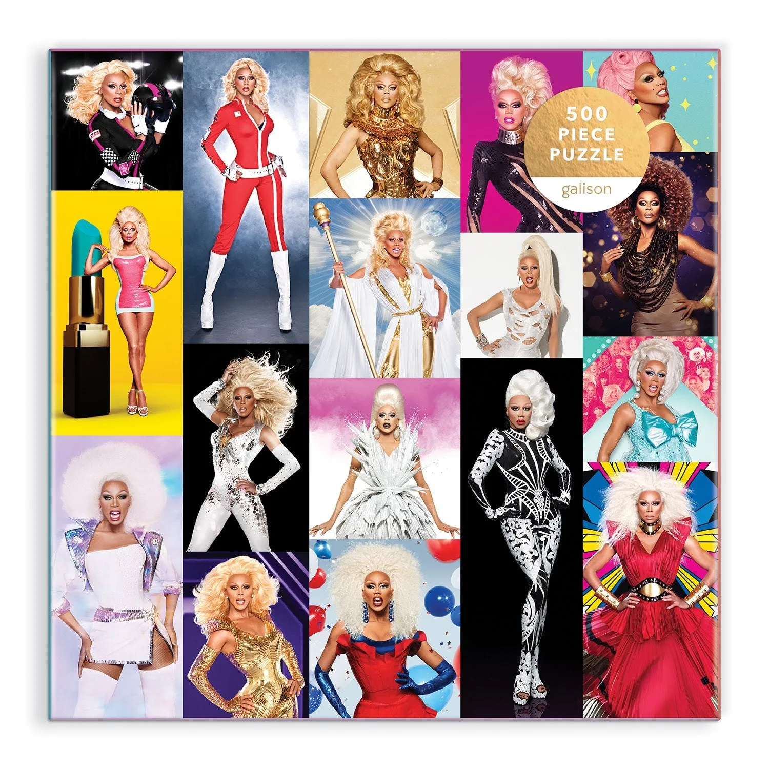 Galison RuPaul's Drag Race puslespil 500 brikker fotos