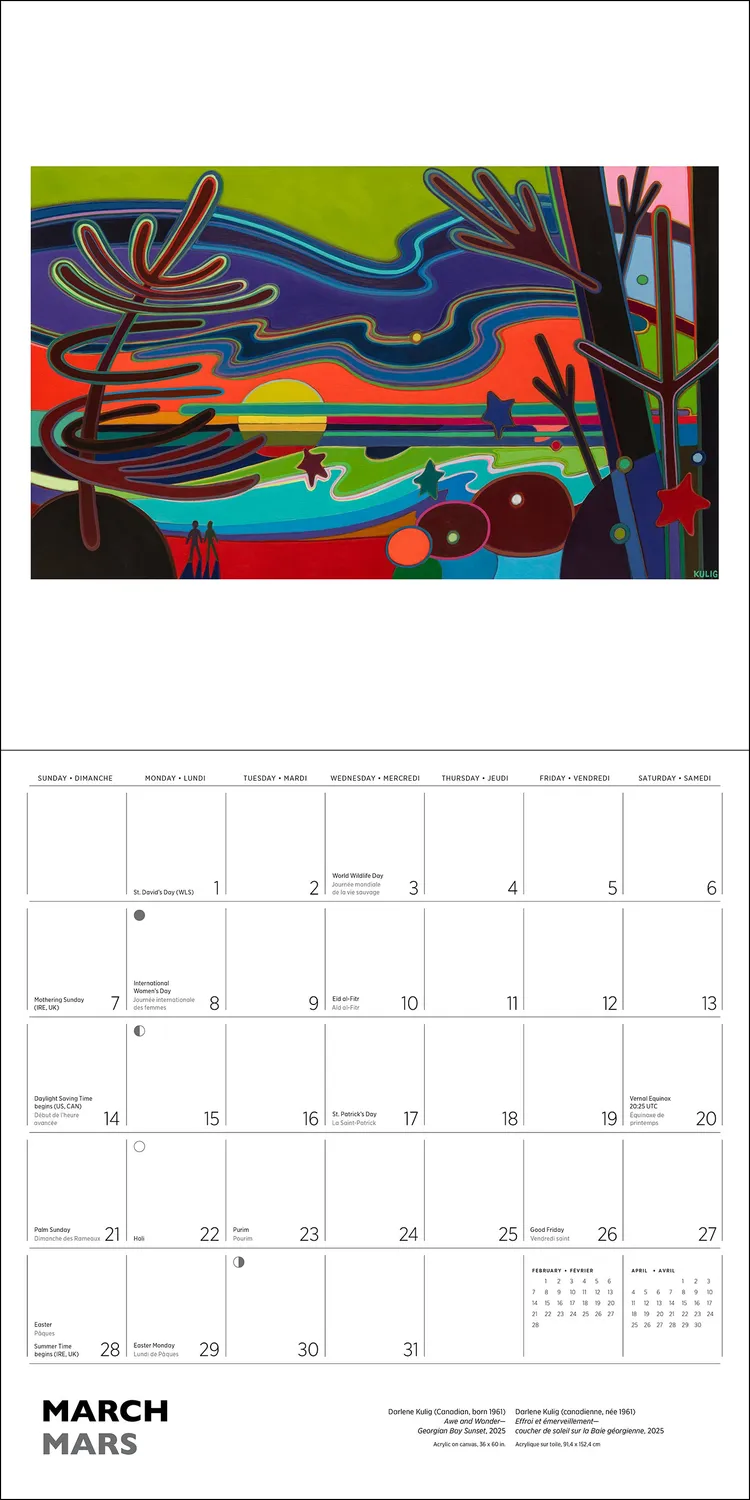 Darlene Kulig 2027 vægkalender landskab