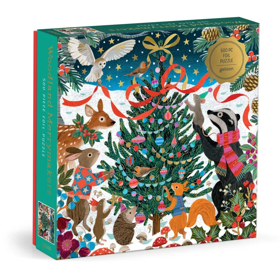 Good Puzzle Co. Victoria Ball Woodland Merrymakers puslespil 500 brikker folie