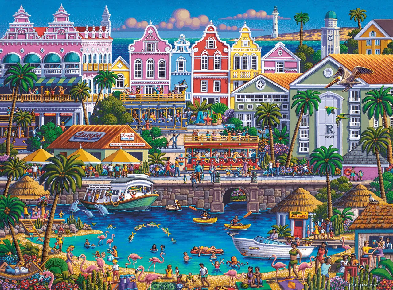 Buffalo Games Gold Dowdle Aruba 1000 puslespil strand