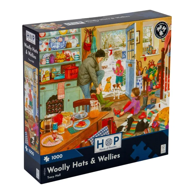 House of Puzzles Woolly Hats Wellies puslespil 1000 brikker