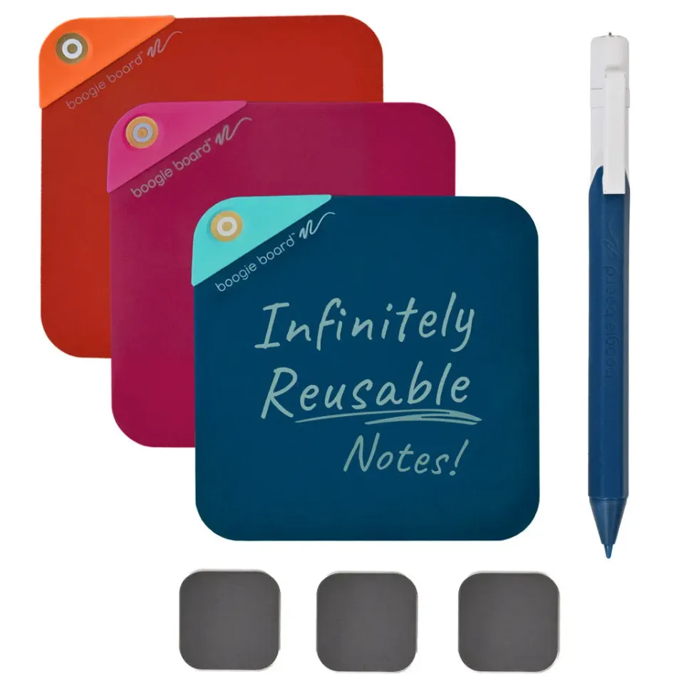Boogie Board VersaNotes genbrugelige sedler 10x10 cm TriColor