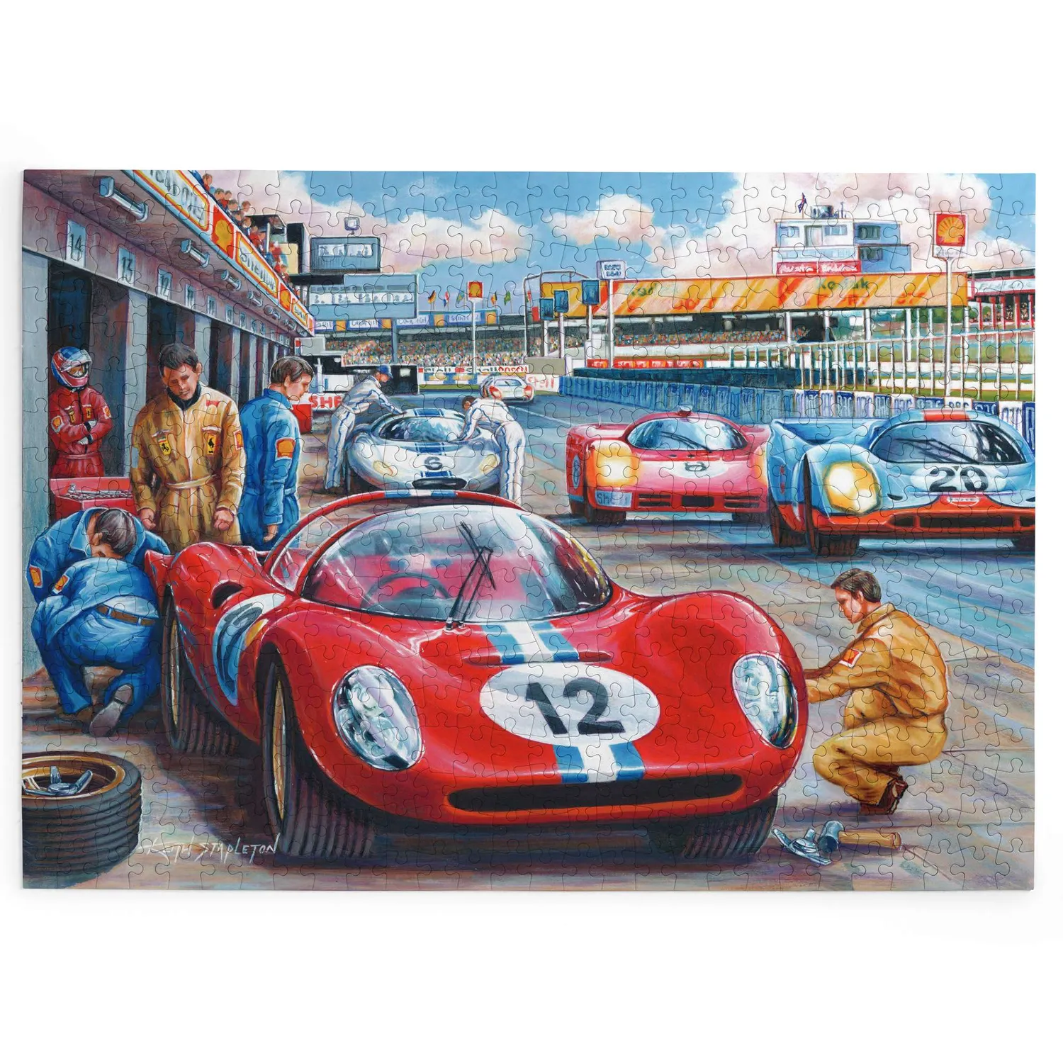House of Puzzle BIG 500 Pit Stop puslespil 500 biler