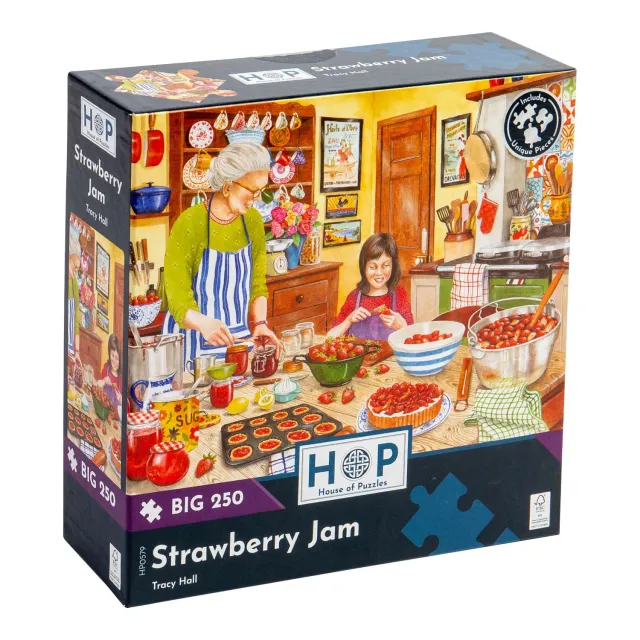 House of Puzzles BIG Strawberry Jam 250 brikker puslespil bær