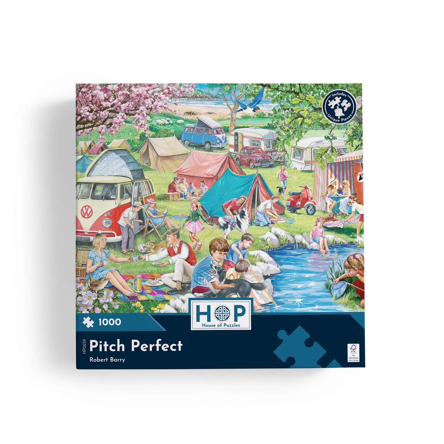 House of Puzzle Pitch Perfect puslespil 1000 camping