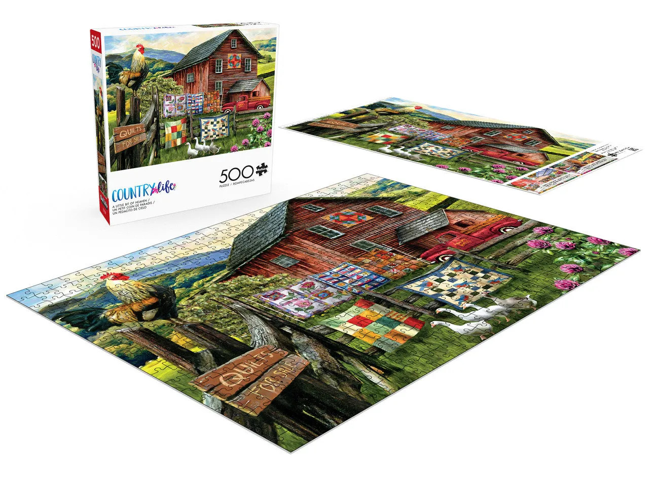 Buffalo Games Country Life A Little Bit of Heaven puslespil 500 brikker land