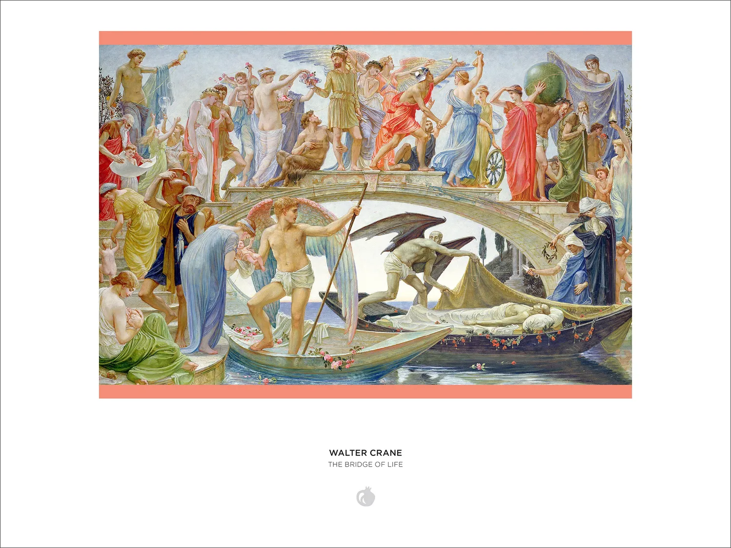 Pomegranate Walter Crane The Bridge of Life puslespil 1000 brikker