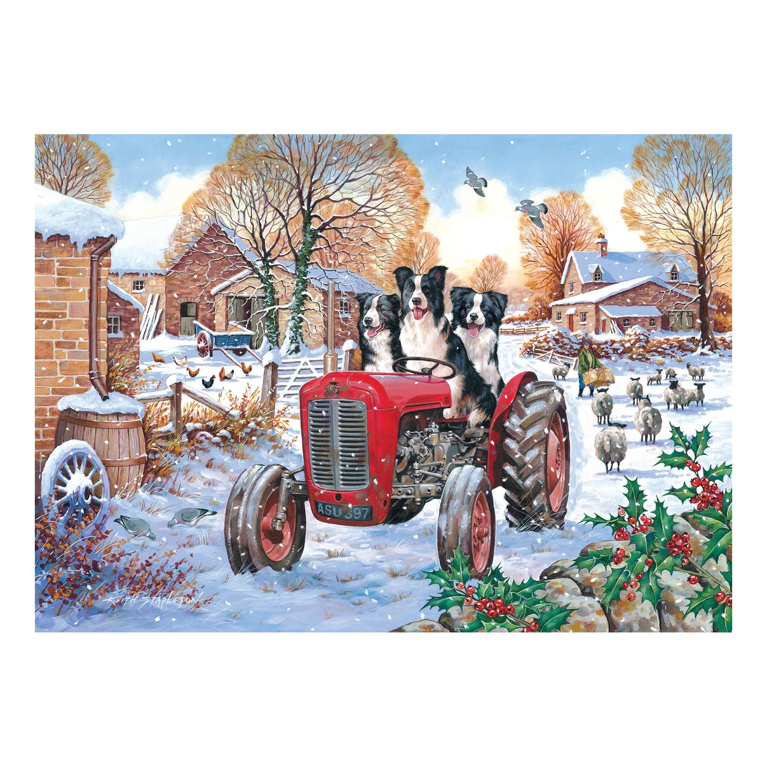 House of Puzzle Beau Belle & Bramble puslespil 1000 brikker vinter