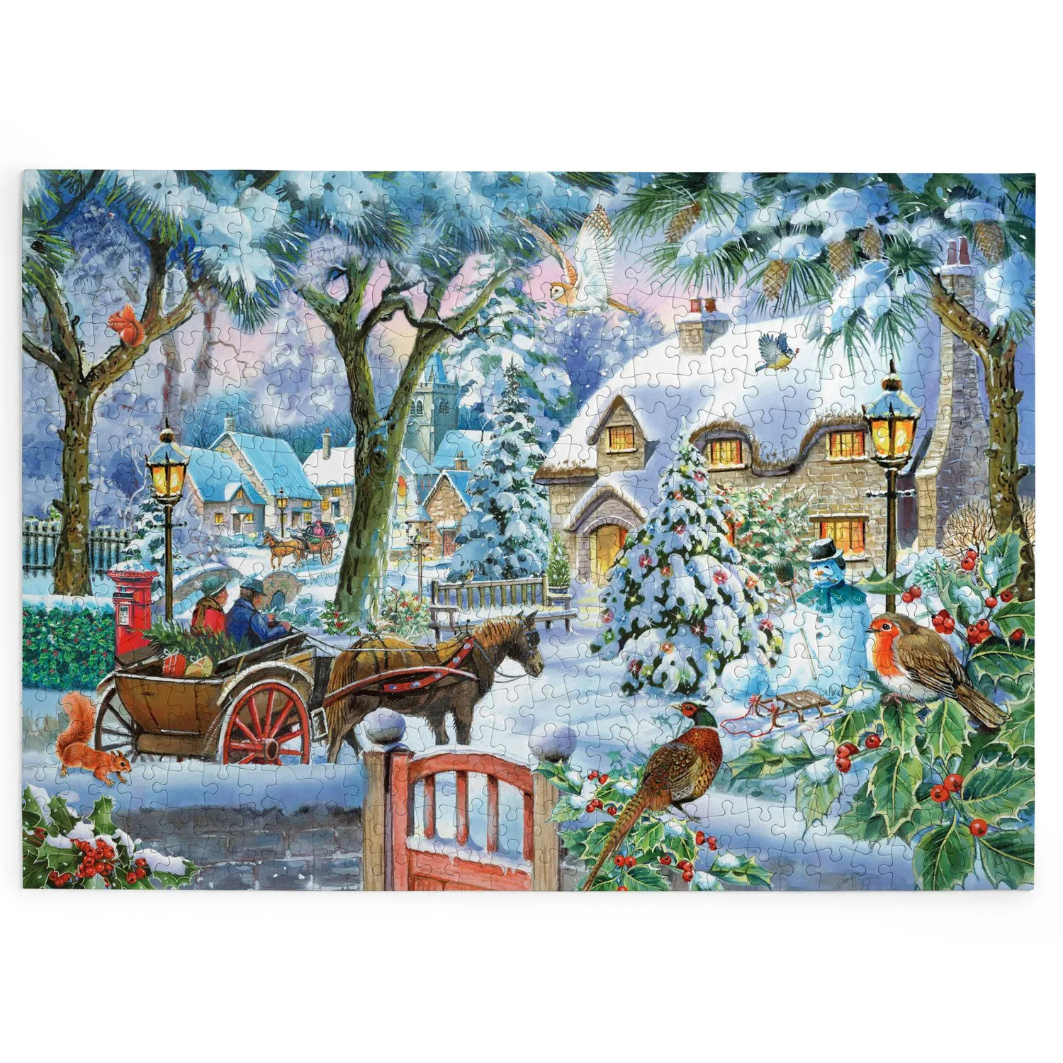 House of Puzzle BIG Almost Home puslespil 500 store brikker jul