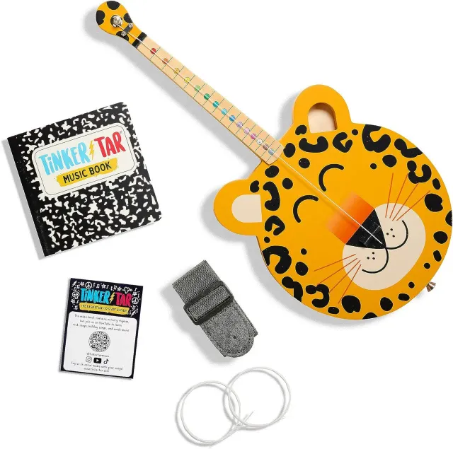 Buffalo Games Tinkertar Leopard Guitar børneguitar 1-strenget