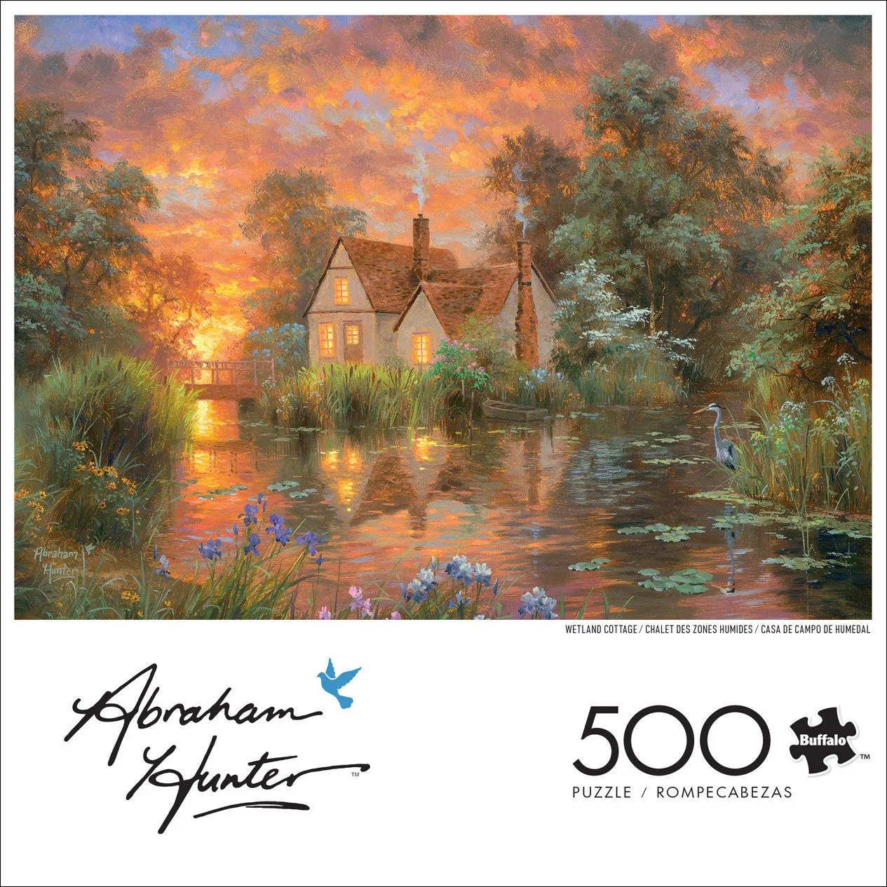 Buffalo Games Wetland Cottage Abraham Hunter puslespil 500 brikker