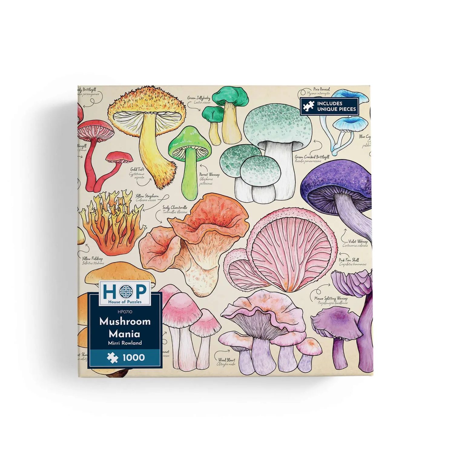 House of Puzzle Mushroom Mania puslespil 1000 svampe