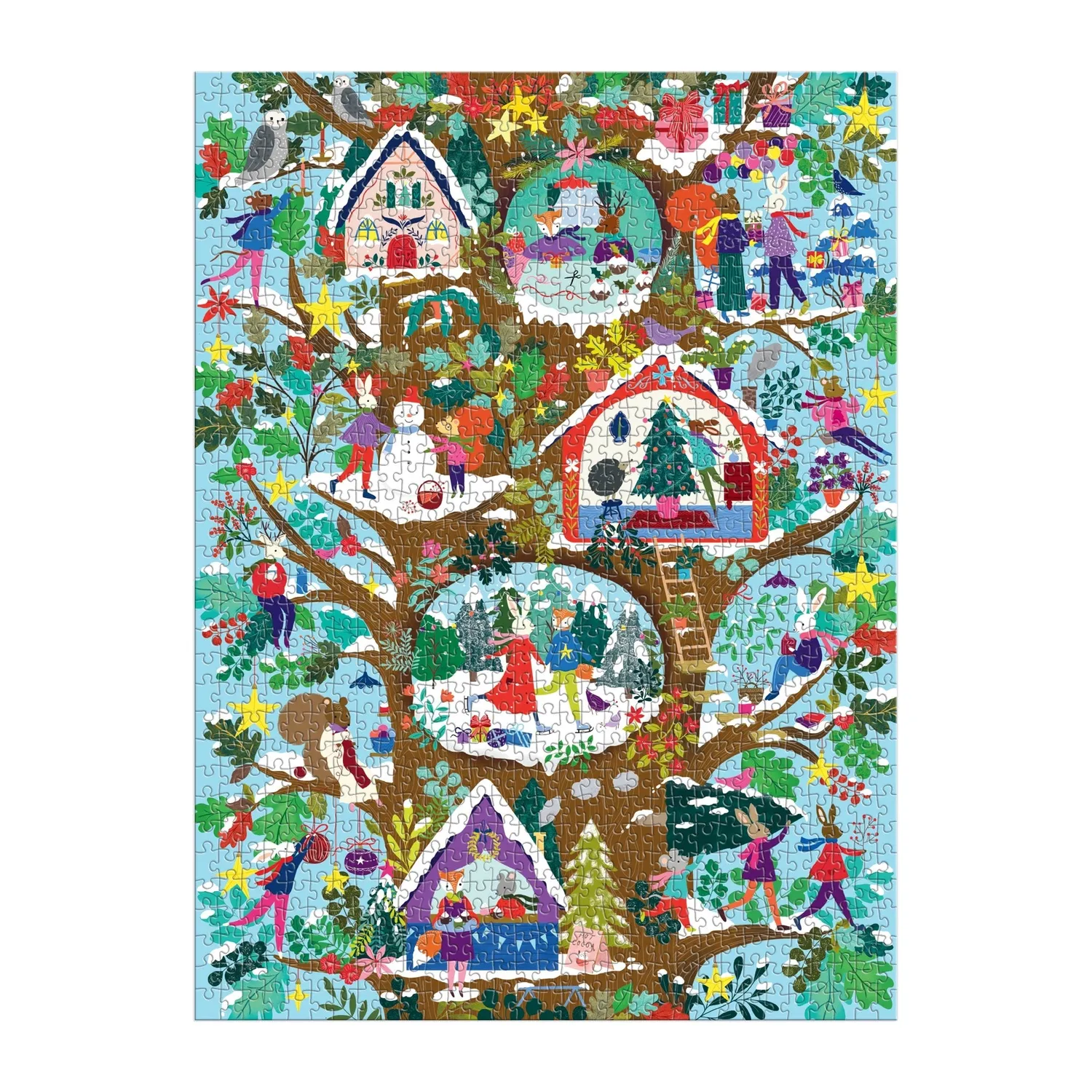 Good Puzzle Co. Deck the Hollows puslespil 1000 brikker jul
