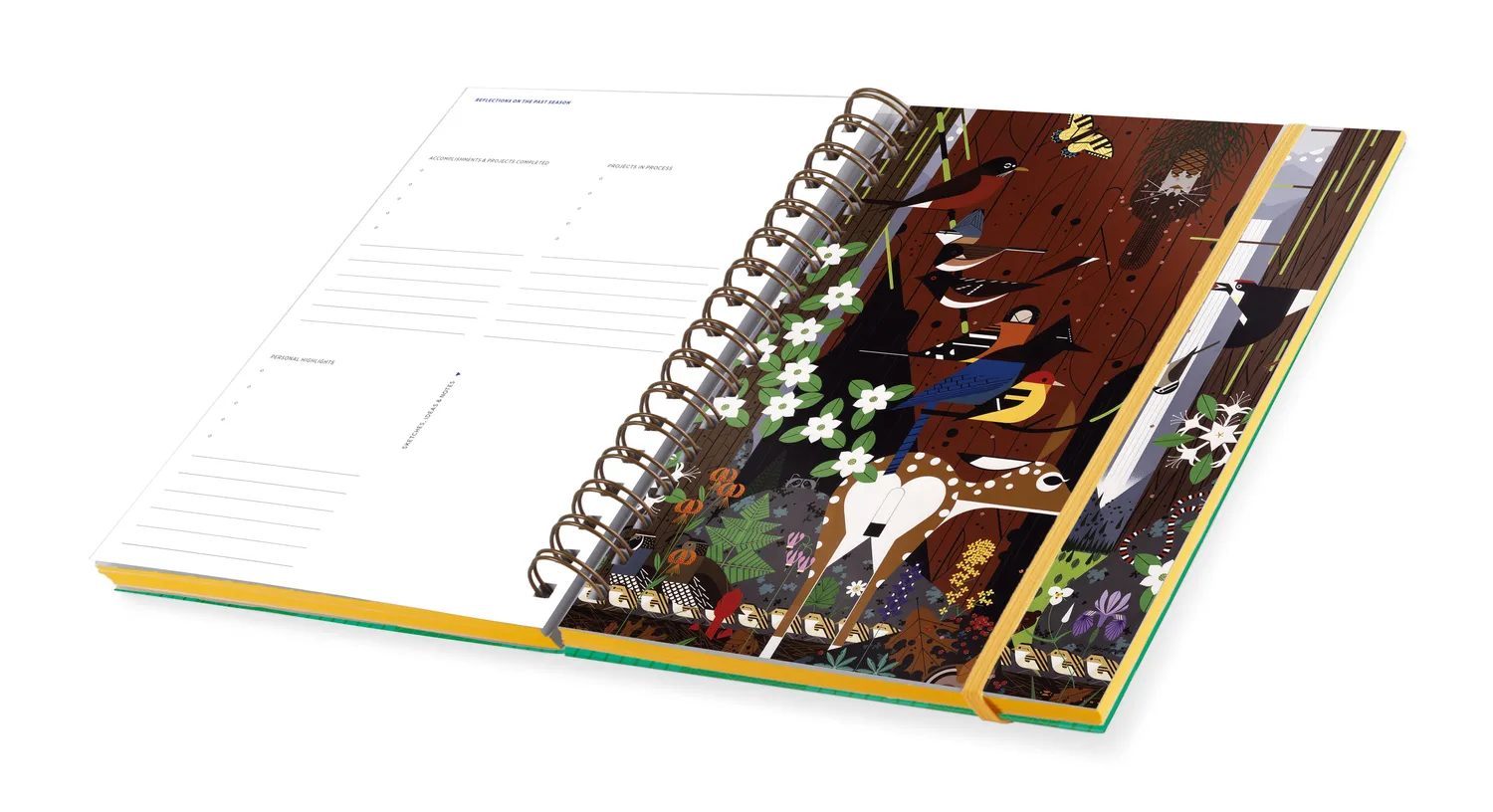 Pomegranate Charley Harper Timeless planner udateret fuglemotiv
